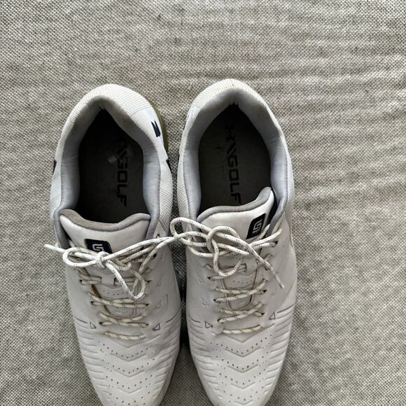 Under Armour UA Spieth 2 Gore-Tex Golf Shoes Size 11.5 White Gray Blue Mens - Picture 2 of 9